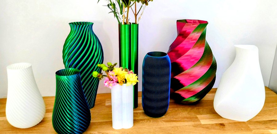 Vases Silk multicolores