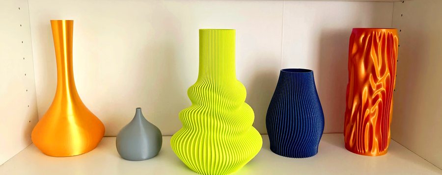 Collection vases prestige étagère