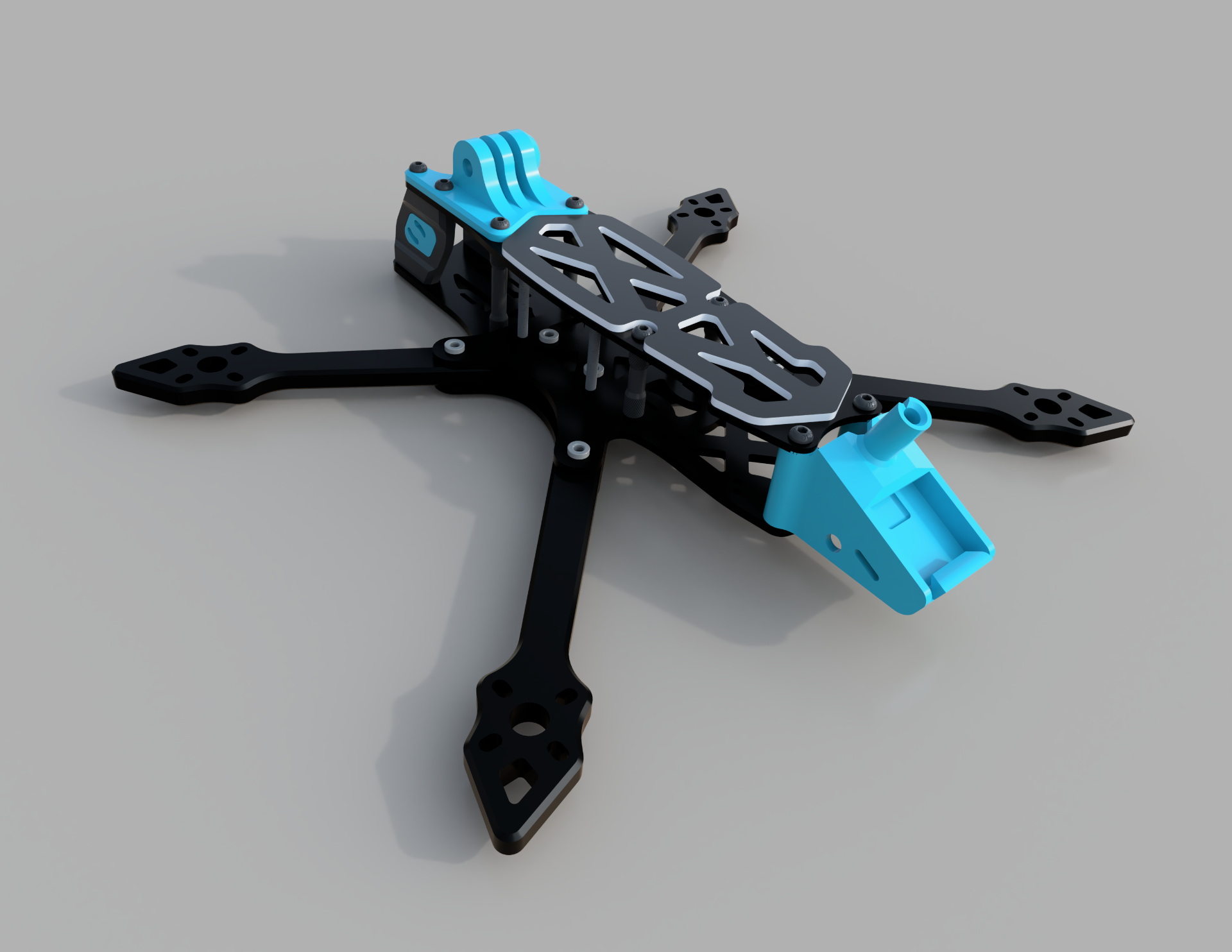 Frame drone FPV Pathfinder impression 3D rendu 3D