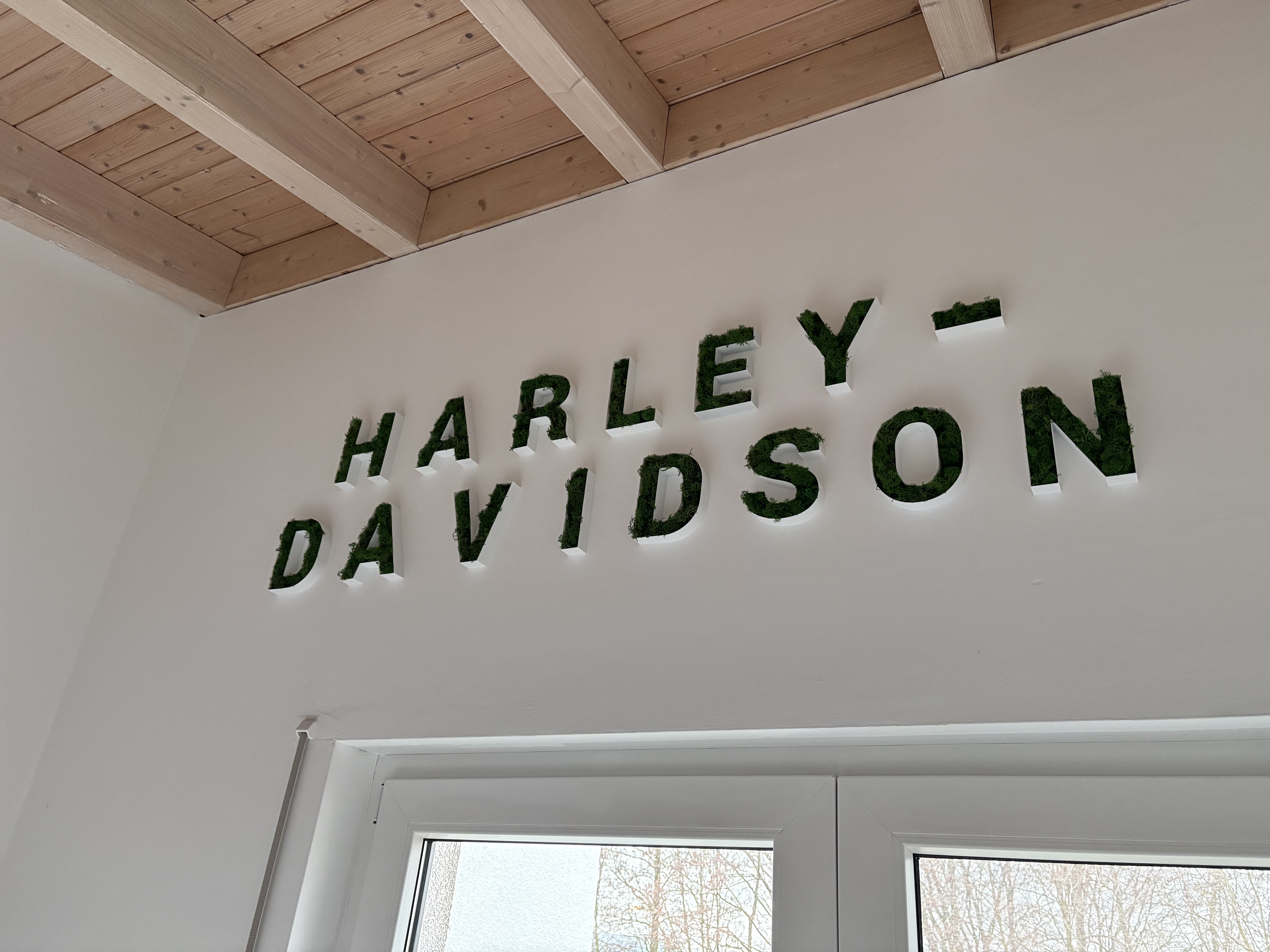 Lettres murales Harley Davidson en mousse végétale imprimées en 3D